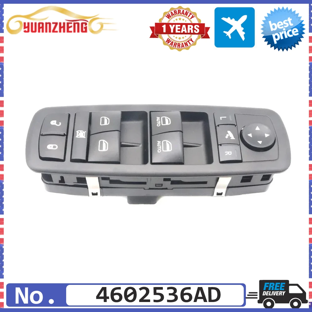 Car NEW 4602536AD 4602536AE Double Auto Lifter Master Power Window Switch For Chrysler Town Country Dodge Grand Caravan 2008-15