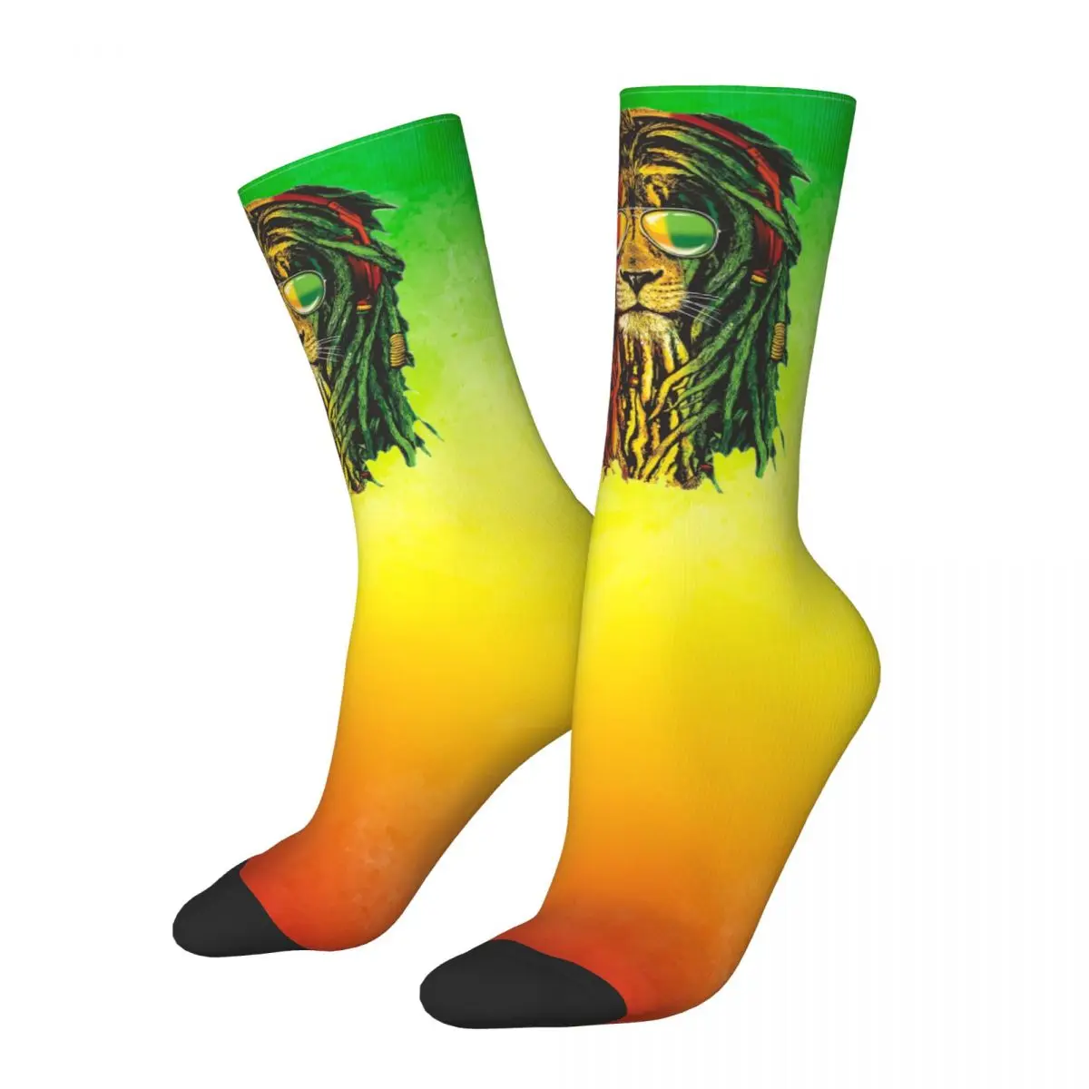 Rasta Dreadlock Lion Of Judah Socks Warm Funny Happy Jamaica Reggae Colors Rastafari Socks Accessories Stockings Small Gifts