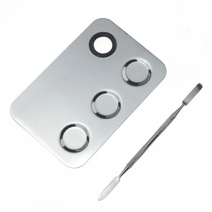 

# Hot Sales Wholesale Stainless Steel Cosmetic Makeup Palette Spatula Tool Foundation Nail-art Mixing Blending Make Up Tools