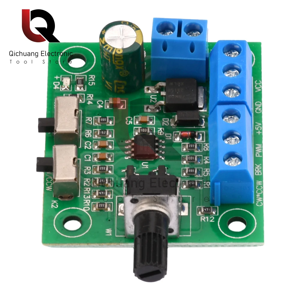 DC8-24V Brushless DC Motor Speed Controller Driver PWM Speed Control Board Pinpoint Regulator Forward And Backward Control 18KHz