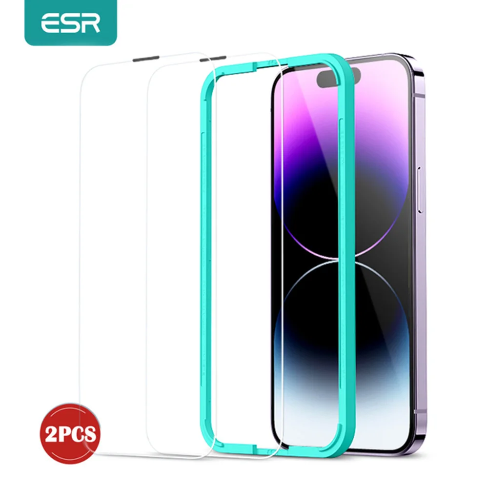 ESR Screen Protector for iPhone 14  Anti Glare Tempered  Glass for iPhone 14 Pro Max Anti-Glare Anti-Blue Light Tempered Glass