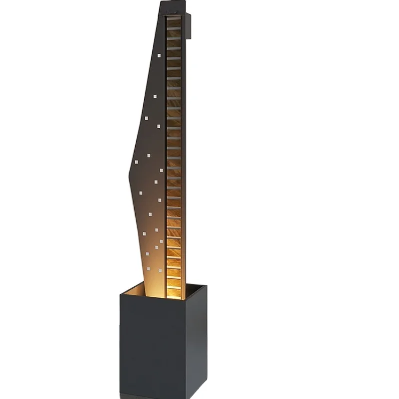 

Modern flowing water ornament, circulating water living room lucky large floor humidifier office water curtain wall