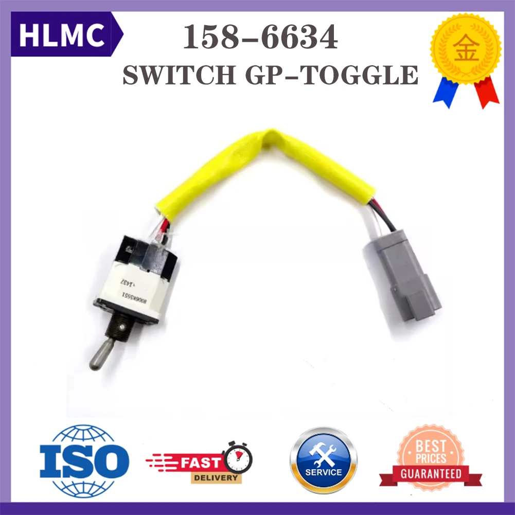 Construction Machinery Parts Toggle Switch 158-6634 1586634 for Engine C7 C-9 C13 C18 Excavator 325D 330D 345C 385C M325D