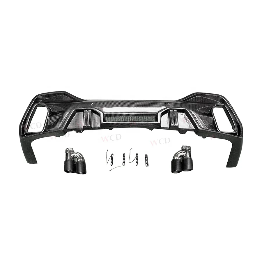 

STLFLD Style X6 G06 M Sport Carbon Fiber Rear Bumper Diffuser Lip for BMWs X6 G06 2019+ Rear Diffuser Car Body Kits