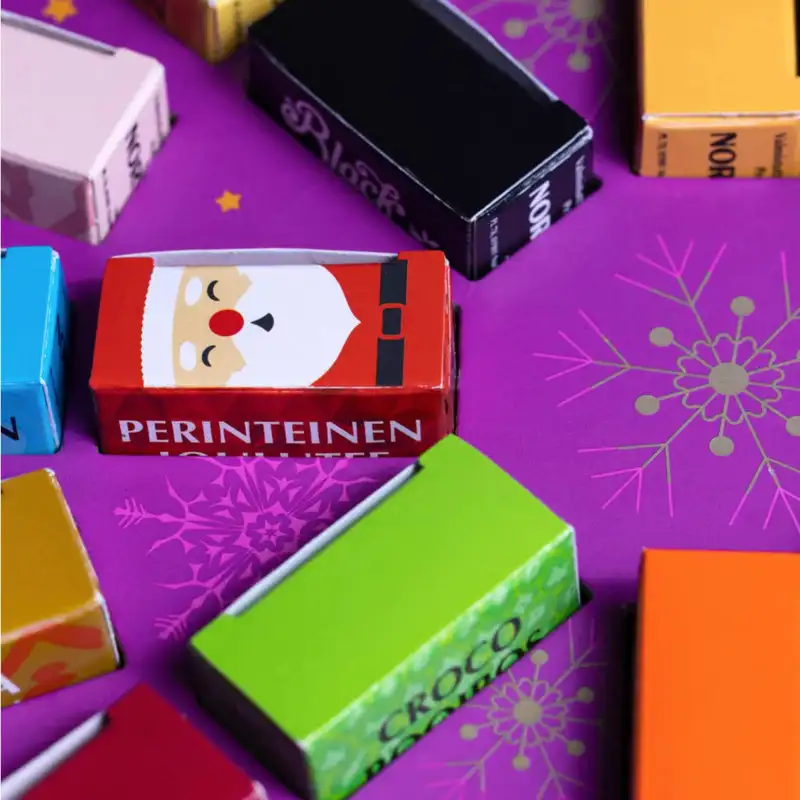 Customization.24 Days Empty Gift Cosmetic Perfume Boxes for Packaging Custom Advent Calendar Box