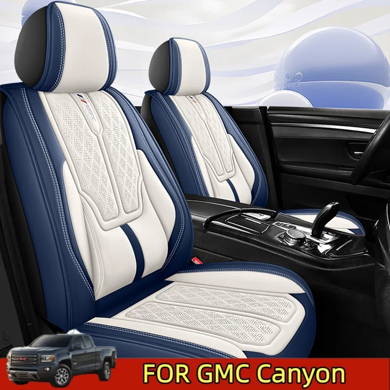 

Чехол для автомобильного сиденья GMC Canyon, водонепроницаемый, из искусственной кожи, дышащий, износостойкий, на талии, полный комплект, чехол на сиденье с полной оберткой