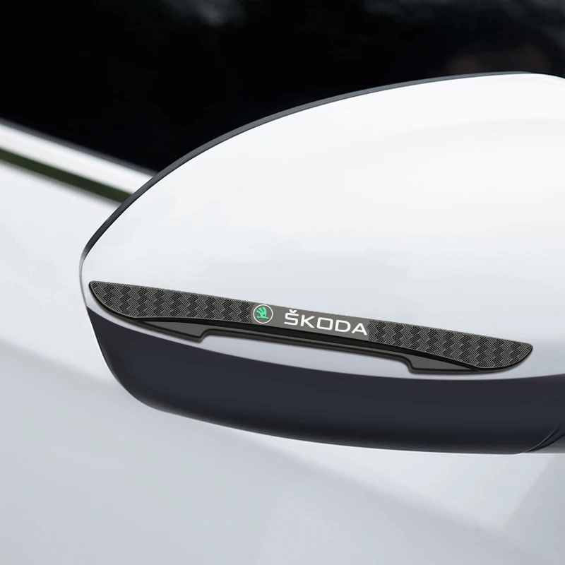 4 قطعة سيارة مطاطية المضادة للتصادم الوفير قطاع الحرس حامي ملصقات لسكودا رابيد سوبيرب كودياق السابع VRS اوكتافيا 2 3 اليتي #3