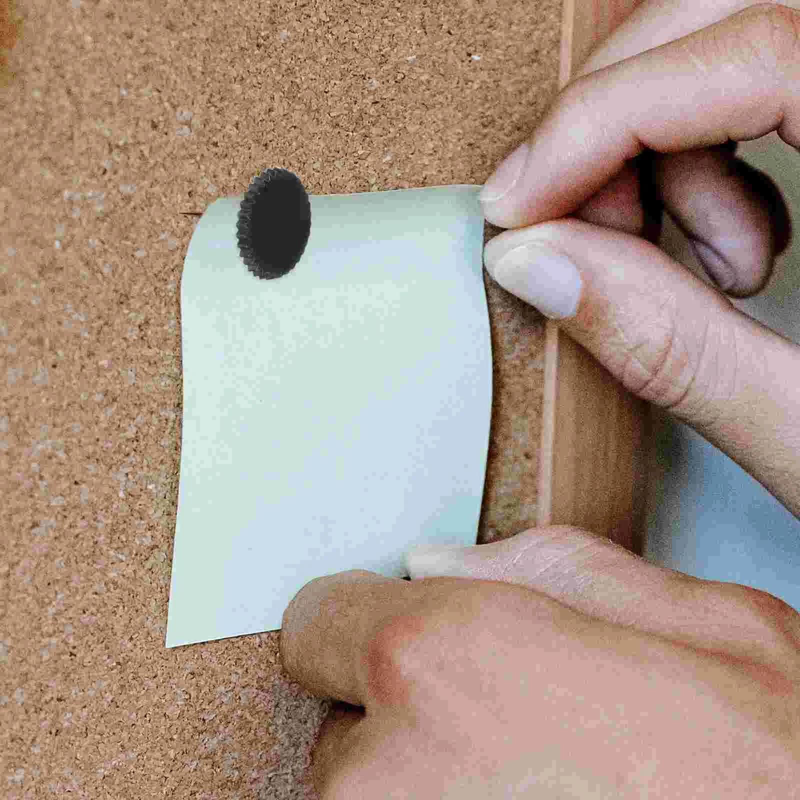 100 peças tachinhas de plástico flat top placa de mensagem pino de desenho boletim de liga de alumínio