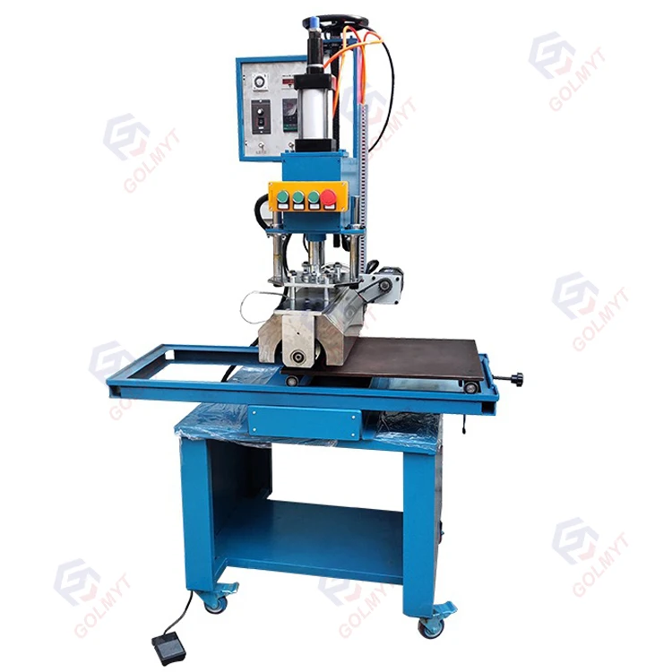 Semi-automatic Bottle Hot Foil Stamping Machine Leather Pneumatic Hot Stamping Machine for Paper Plastic Wood