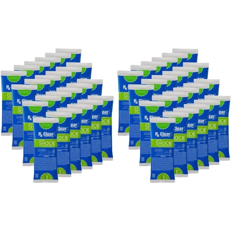 Súper Choque para piscinas | Clorador y algasecidas | 68% Choque de hipoclorito de calcio | Mata las algas de la piscina por un llanto