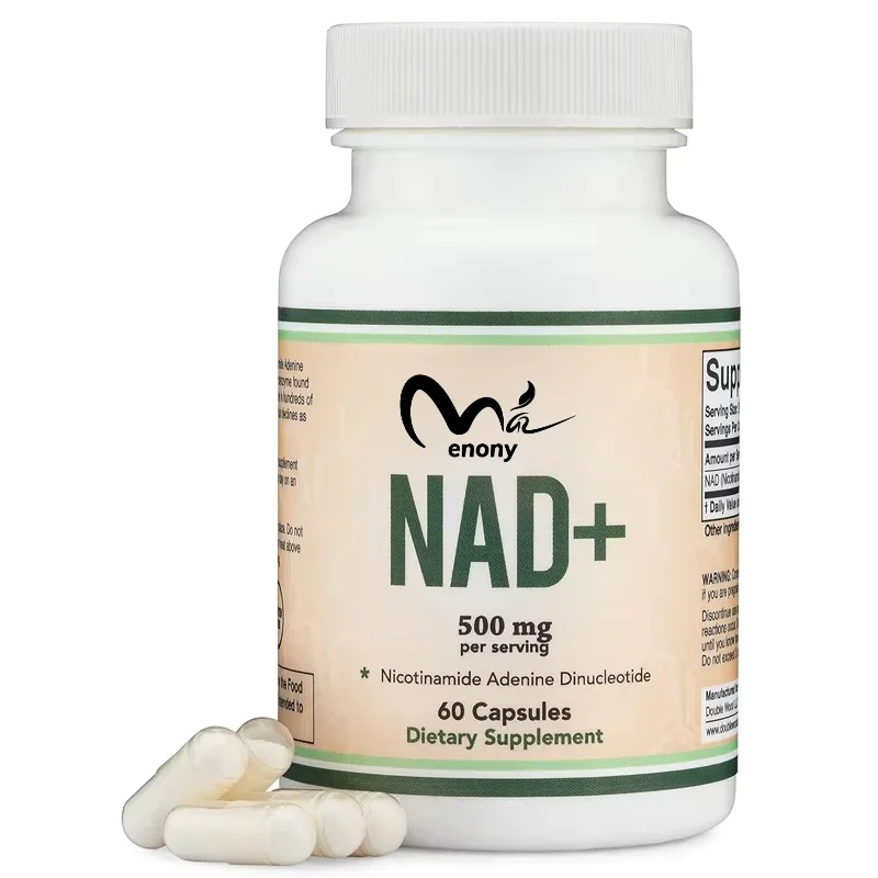 

Дополнительные вегетарианские капсулы NAD (500 мг на порцию, 95% чистый NAD+, поставка на 30 дней), аналогичный никотинамид, нукроосид.