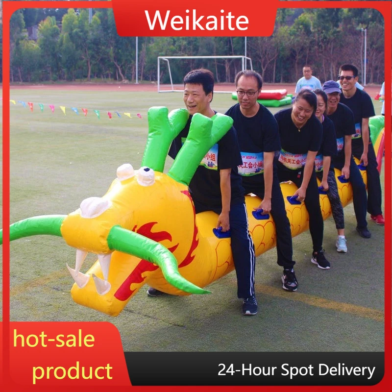 

Fun Games Props Inflatable Dryland Dragon Boat Team Building Game Props Land Caterpillar Outward Bound Training Equipment