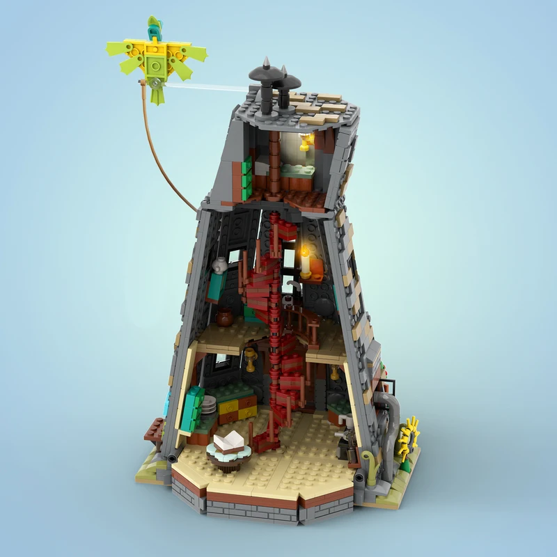 1179 قطعة MOC Lovegood House Education تجميع اللبنات هدية الكريسماس سلسلة رئيسية نموذج طبعة جامع