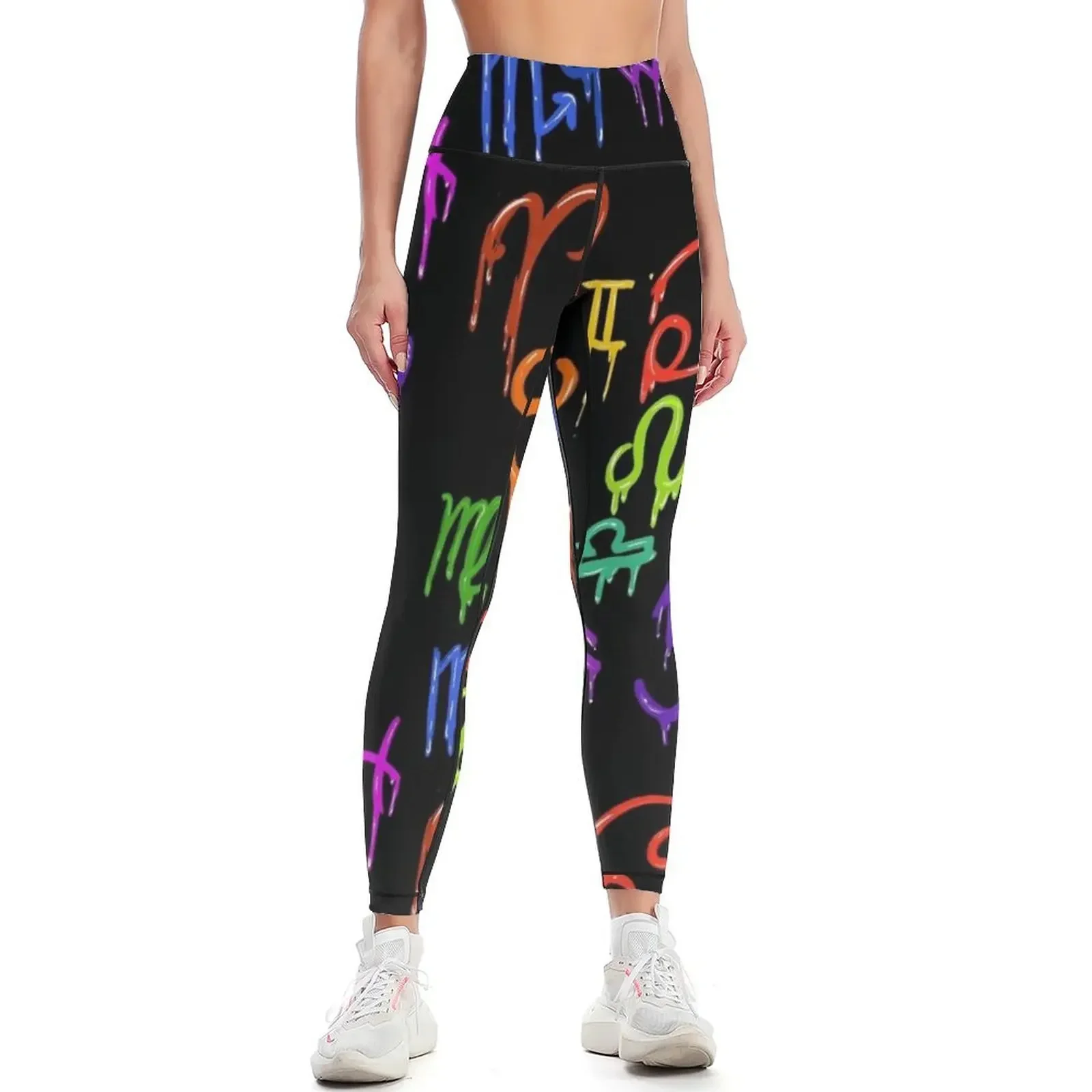 

Bleeding zodiac Leggings sports woman gym gym wear harem pants push up fitness Womens Leggings