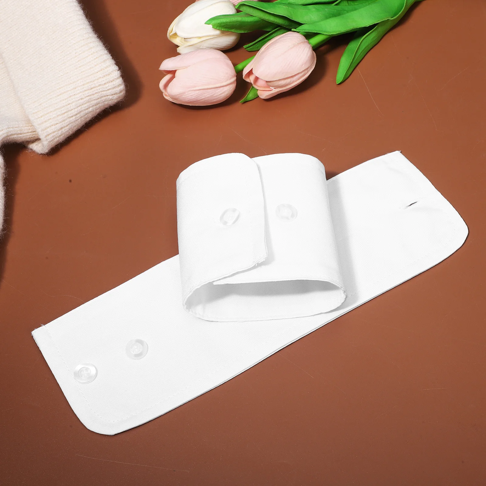 أصفاد معصم بيضاء قابلة للفصل، إكسسوارات أنيقة للأكمام، أساور يدوية للنساء والرجال، ذراع مكشكش لحفلات الهالوين