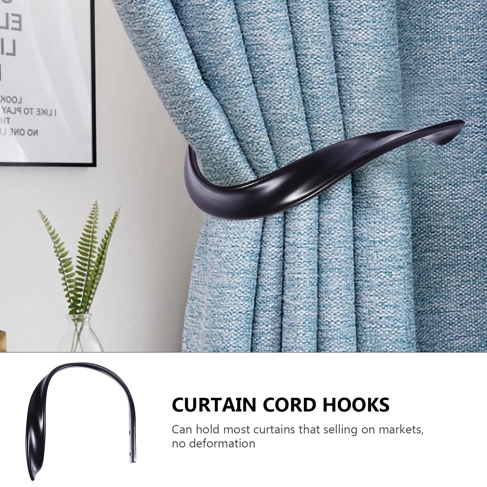

2Pcs Fashionable Clothes Hooks and Stylish Suitable for Home and Hotel Decoration Aluminum Alloy Hooks