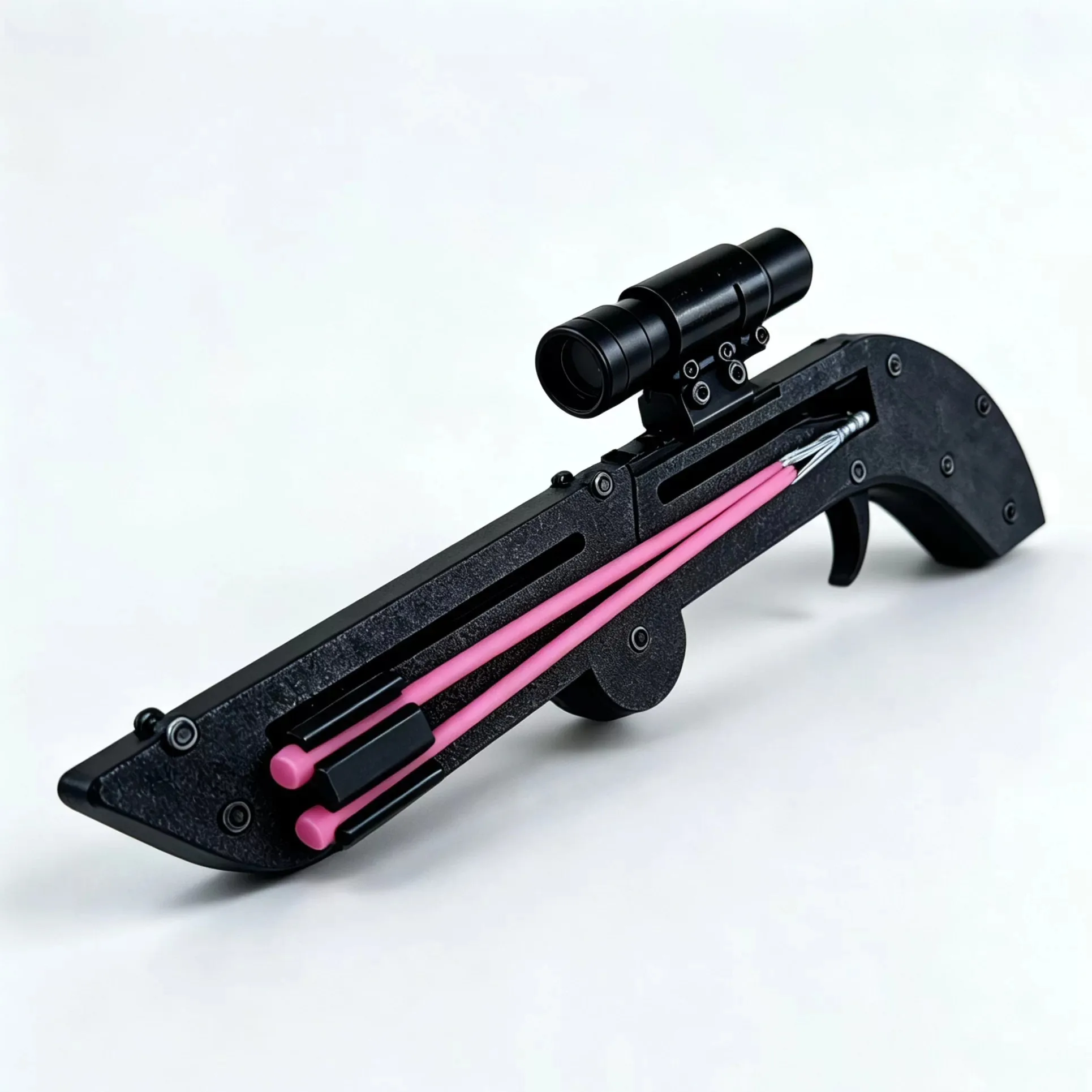 Outdoor Portable Folding High-precision High-power Adult Competitive Double Stranded Rubber Band Tool