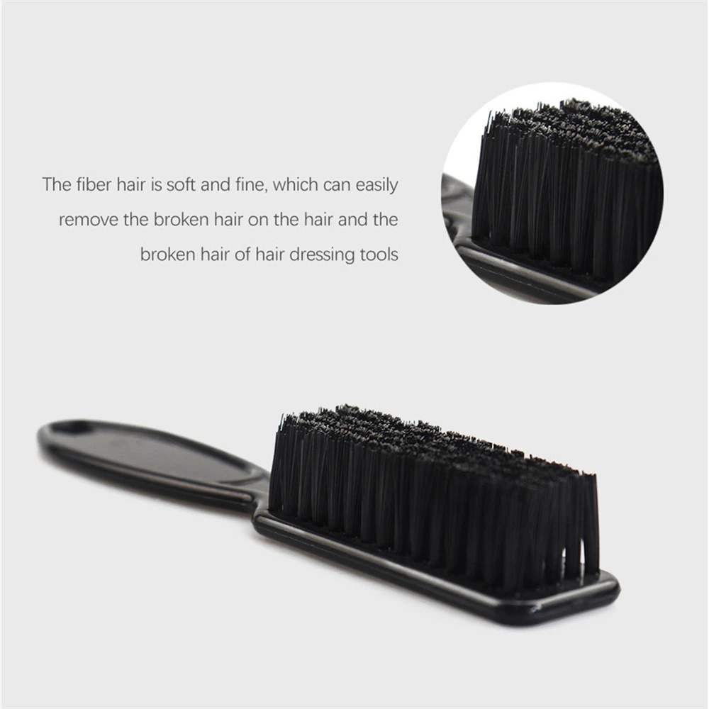 1pc Hot Sale Soft Bristles Brush Scissors Cleaning Skin Fade Clipper Men Oil Head Barber Shop Blade Comb Barber Accessories