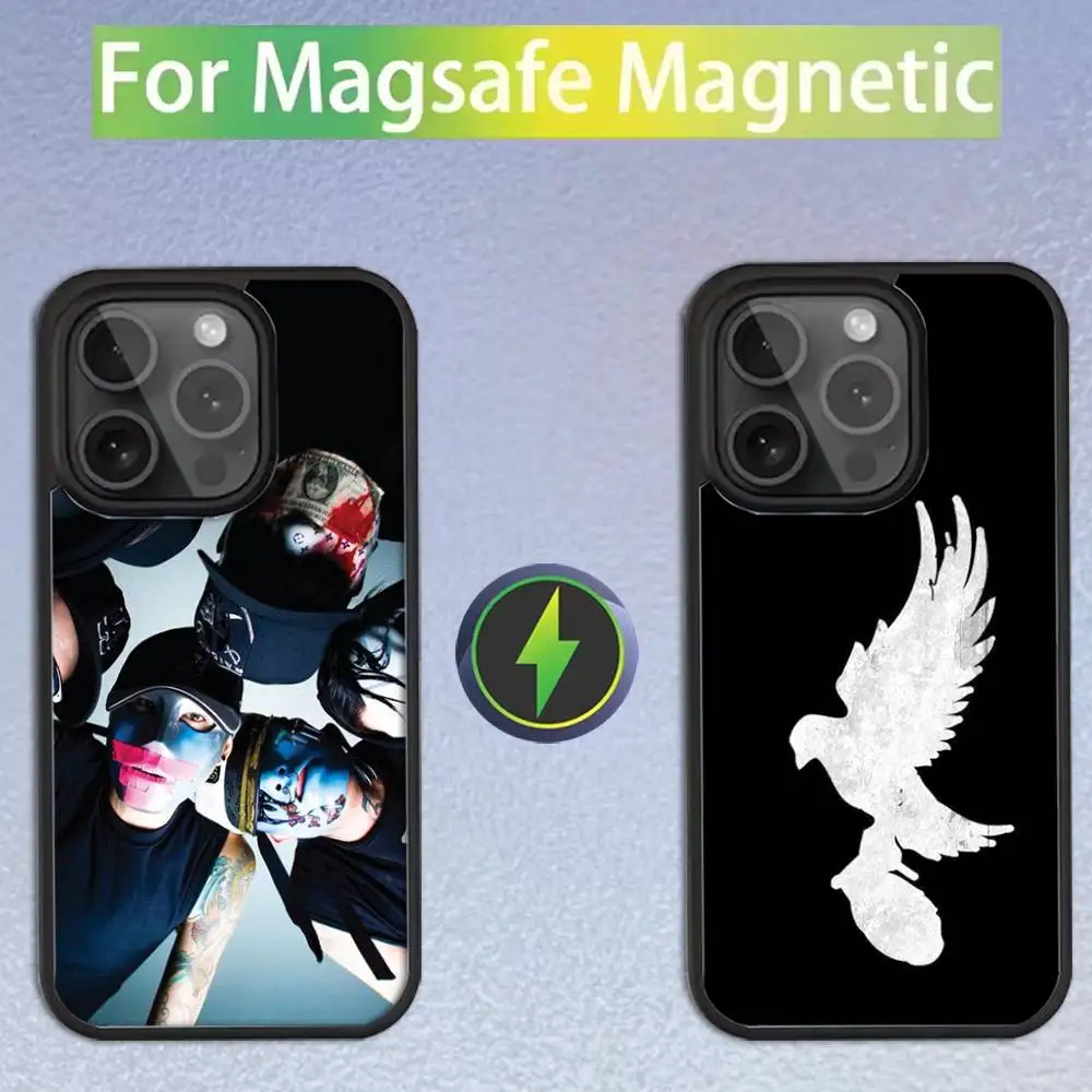 

H-Hollywood U-Undead-S Band Phone Case For iPhone 16,15,14,13,12,11,Pro,Max,Plus,Mini,SE Magsafe Magnetic Wireless Charging