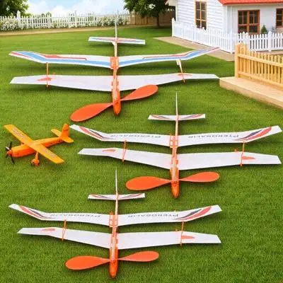 

3Pcs Rubber Band Powered Aircraft Lightweight Plane DIY Educational Fun Outdoor Flying Airplane Plaything Airplane Toys