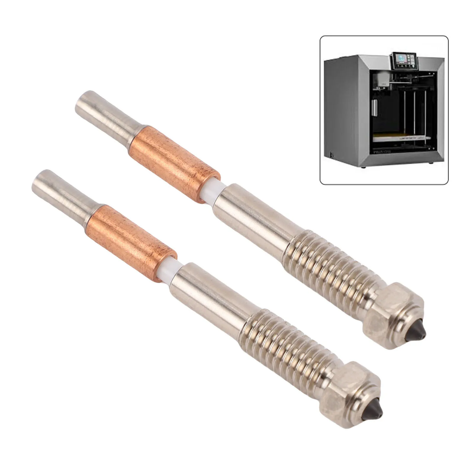 

3D Printer Integrated Nozzle Replacement for QIDI PLUS 4 Quick Release Bimetal Hardened Steel Nozzle