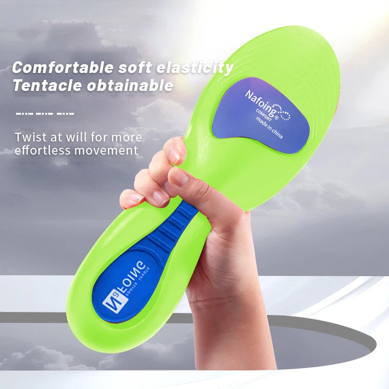 Orthopedic Insoles for Feet Sport Shock-absorbing Insole for Shoes Arch Support Plantar Fasciitis Templates Pads Men Women Sole