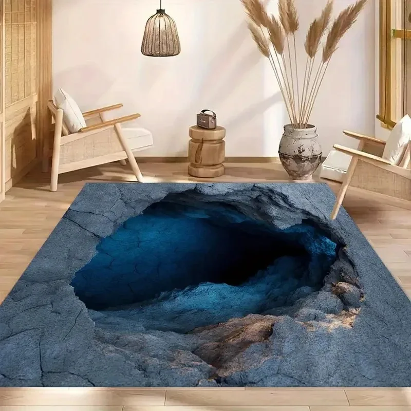 3D Swimming Pool Carpet Deepwater Fish Pond Rug for Living Room Bedroom Home Decor Floor Mat Non-slip Sofa Rug Doormat Gifts