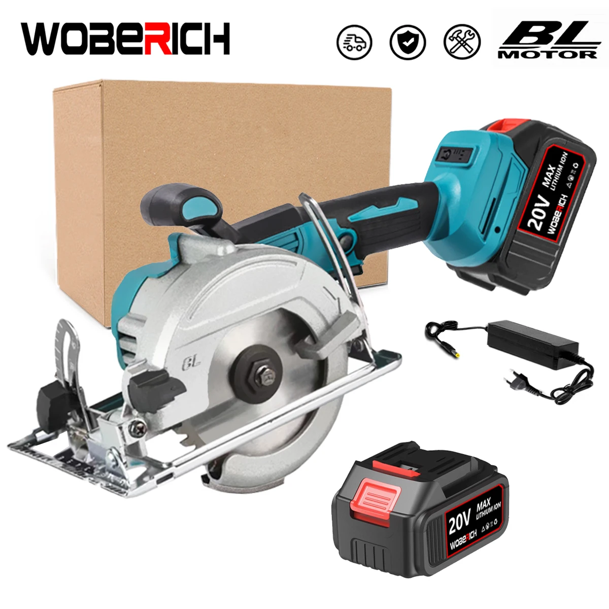 

21V Brushless Electric Circular Saw 125mm 5inch Cordless Electric Saw Wood Cuttiing Machine fit For Makita 18v Battery