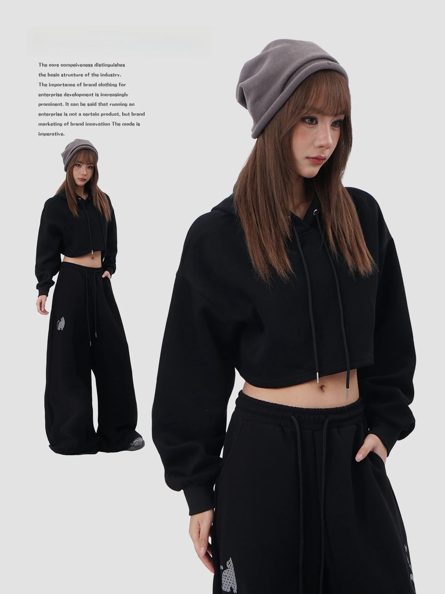 

Толстовка с капюшоном для джазовых танцев American Sle Hot Girl, женская свободная толстовка с высокой талией, повседневная спортивная длинная све, модный топ