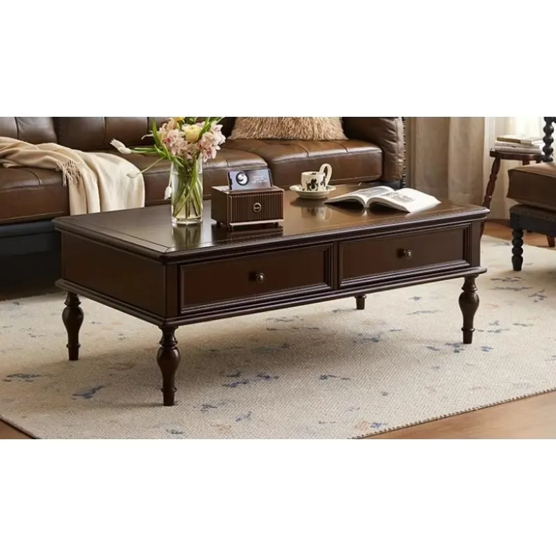 New classic style solid wood coffee table, computer table