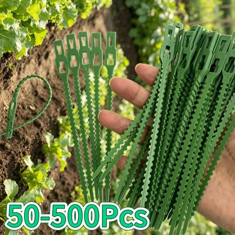 Adjustable Fishbone Tie, Binding Wire, Multi-purpose Garden Binding, Tree Vine Plant Fixation, Gardening, Detachable Tie Wire