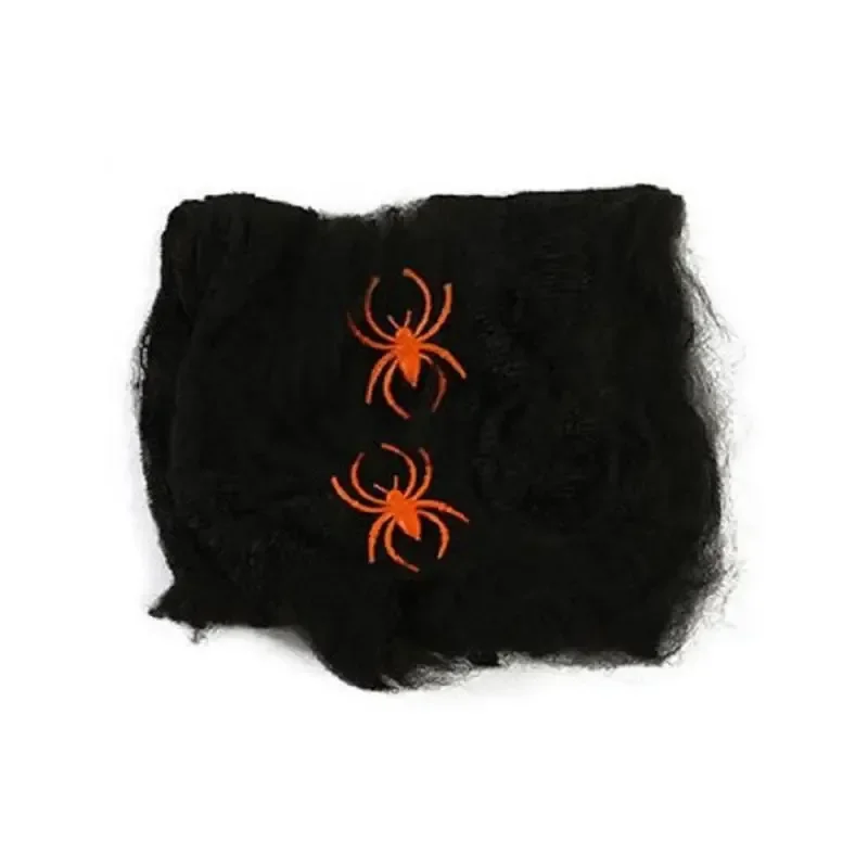 Halloween schwarze gruselige riesige Spinne, riesiges Spinnennetz, Halloween-Dekoration für Zuhause, Bar, Spukhaus-Requisiten, Urlaubs-Außendekoration