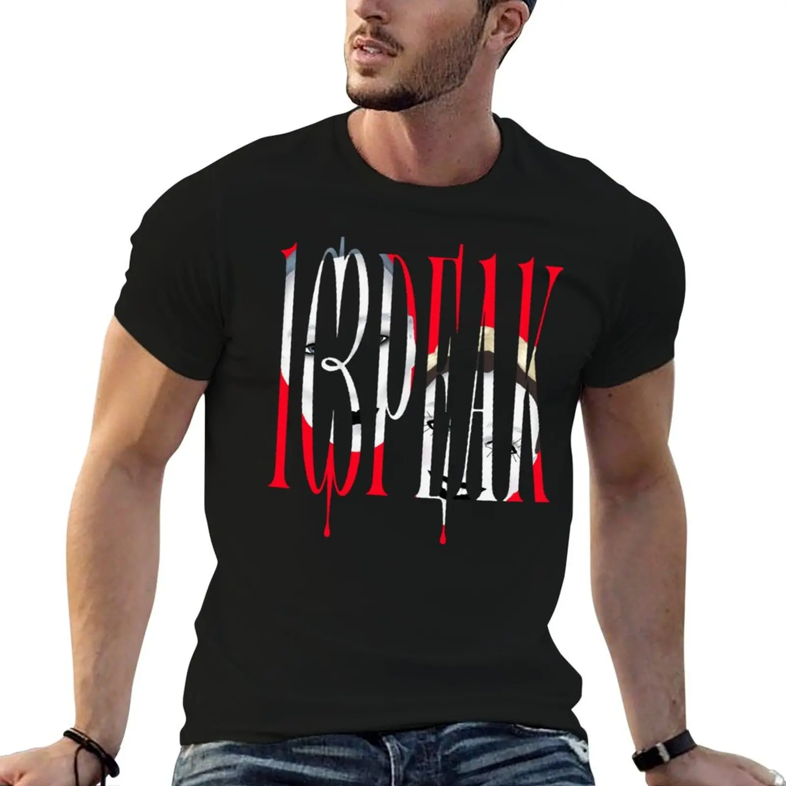 Ic3peak T-Shirt Casual Trendy Streetwear Tee Shirt