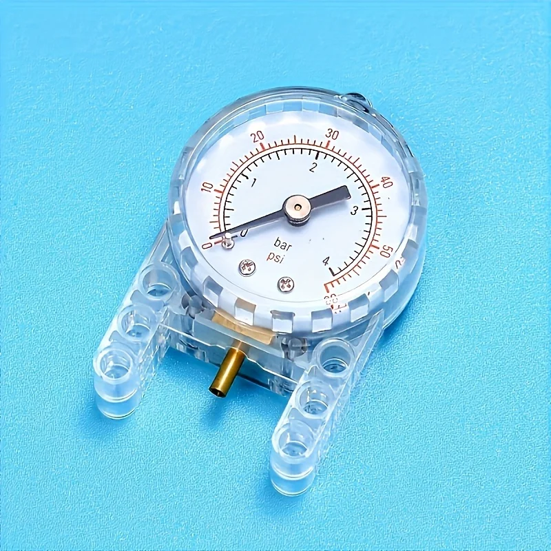 

19-piece Technic pneumatic kit with gas gauge, gas and pump building block set with reinforced cylinder