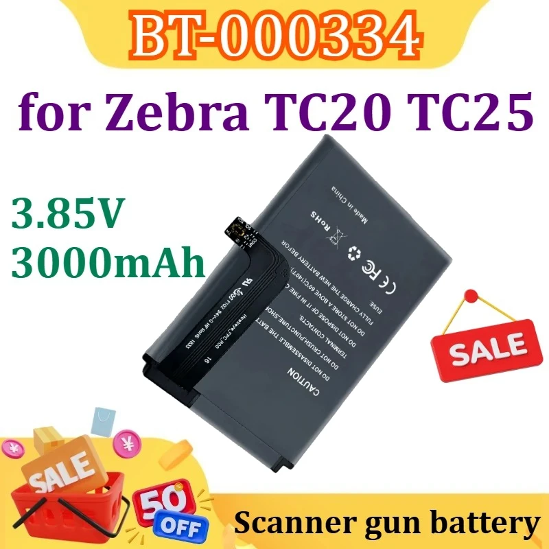 

New 3.85V 3000mAh for Zebra TC20 TC25 BT-000334 PDA Battery