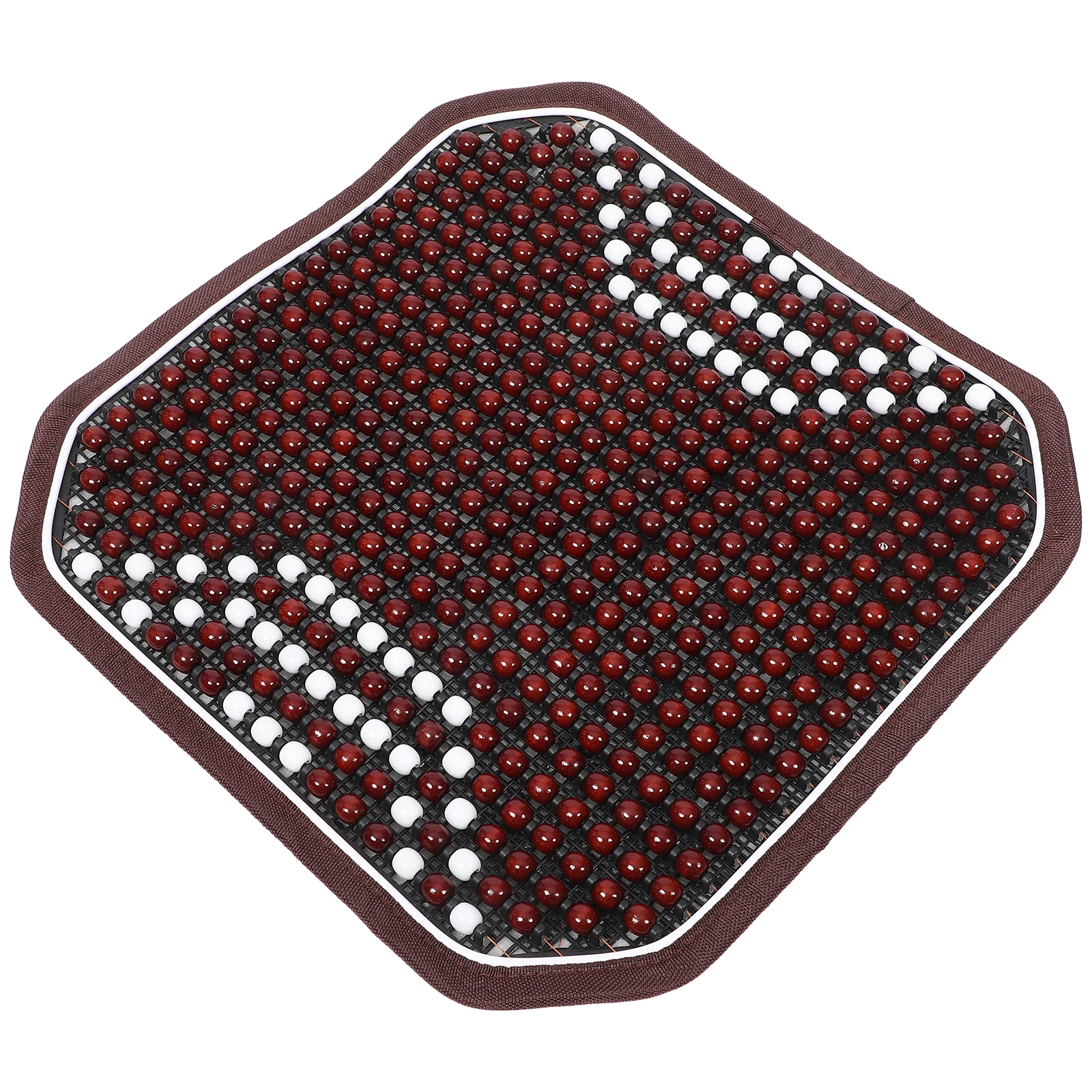 

Car Seat Cushion Summer Cooling Wooden Beaded Mat Non Slip Massage Pad Universal Fit Durable Seat Cover Car Massage Beaded Mat
