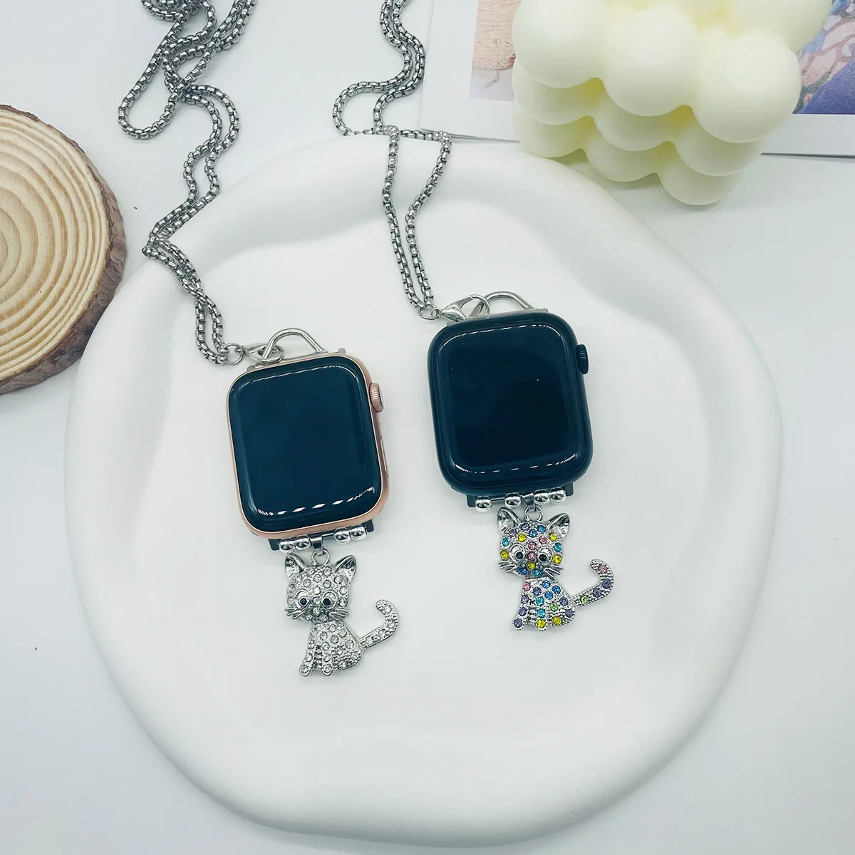 Necklace Adapter Pendant Compatible For Apple Watch Ultra Watch Band Strap For iWatch Series 8/7/6/5/4/SE 38 40 41 42 44 45 49mm