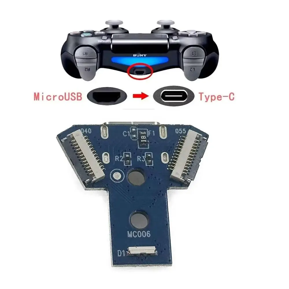NEW Type-C Charging Board MOD Modified Universal Controller Power Socket DIY Charging Port for PS4 Game Accessories