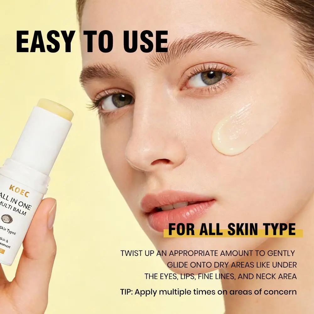 White Truffle Multi Balm Stick Collagen Hydrating Moisturizing Nourishing Facial Eye Stick Facial Care for Dry Skin