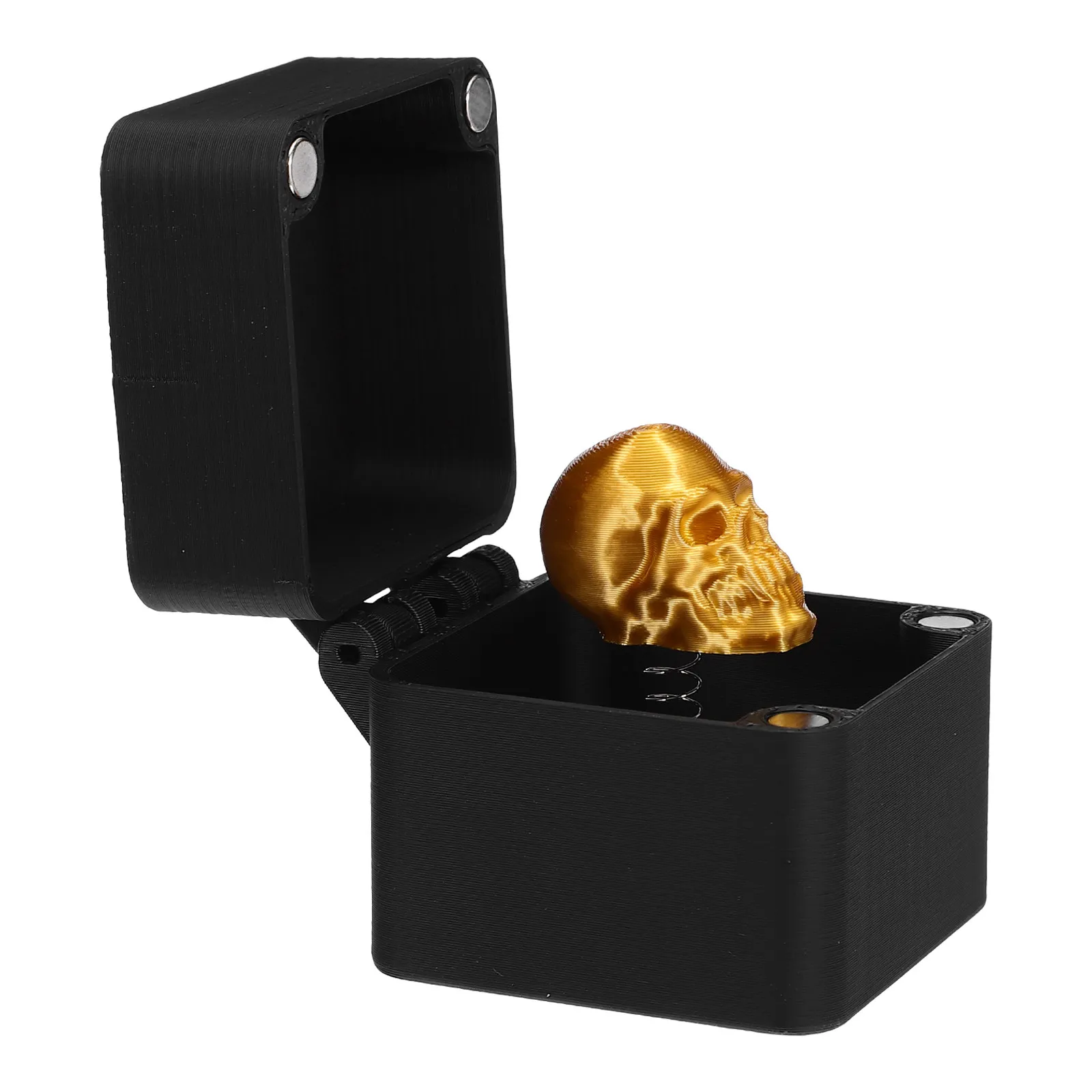 Prank Skull in A Box Realistic Fake Skull Hidden Scare Box Halloween Joke Scary April Fools Prank Trick Scare Your Friends Toys