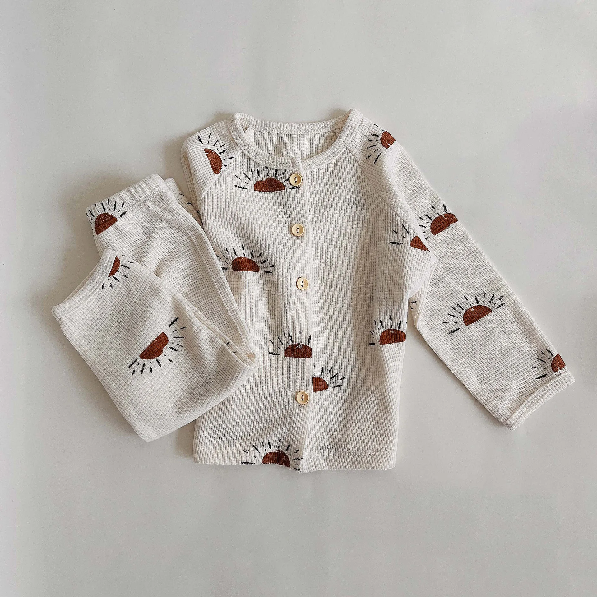 Children Pajamas Set Spring Autumn Cotton Long Sleeve Sleepwear Suits Kids Baby Pajamas Clothing