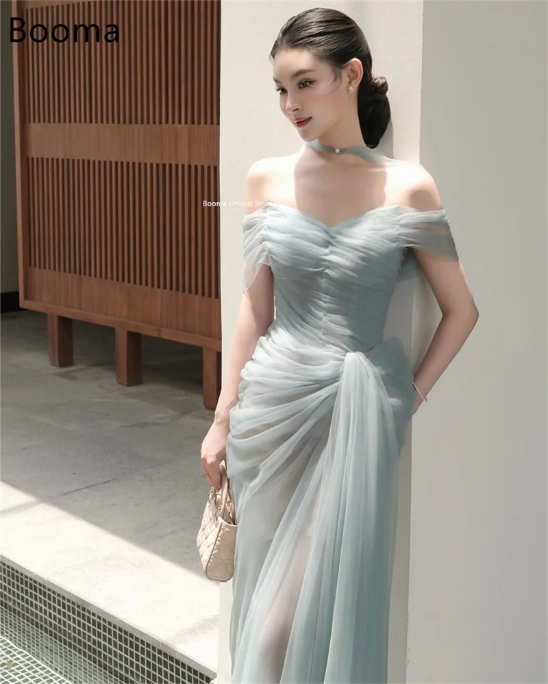 

Booma Mermaid Prom Dresses Strapless Formal Gowns for Women Long Pleat Sleeveless Evening Dress Customized 2025