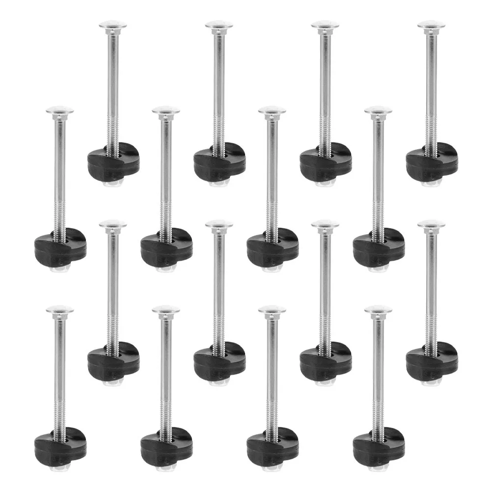 

16Set Trampoline Screws Heavy Duty Screw and Nut Assortment Kit for Trampoline Assembly Safety Secure Installation Parts
