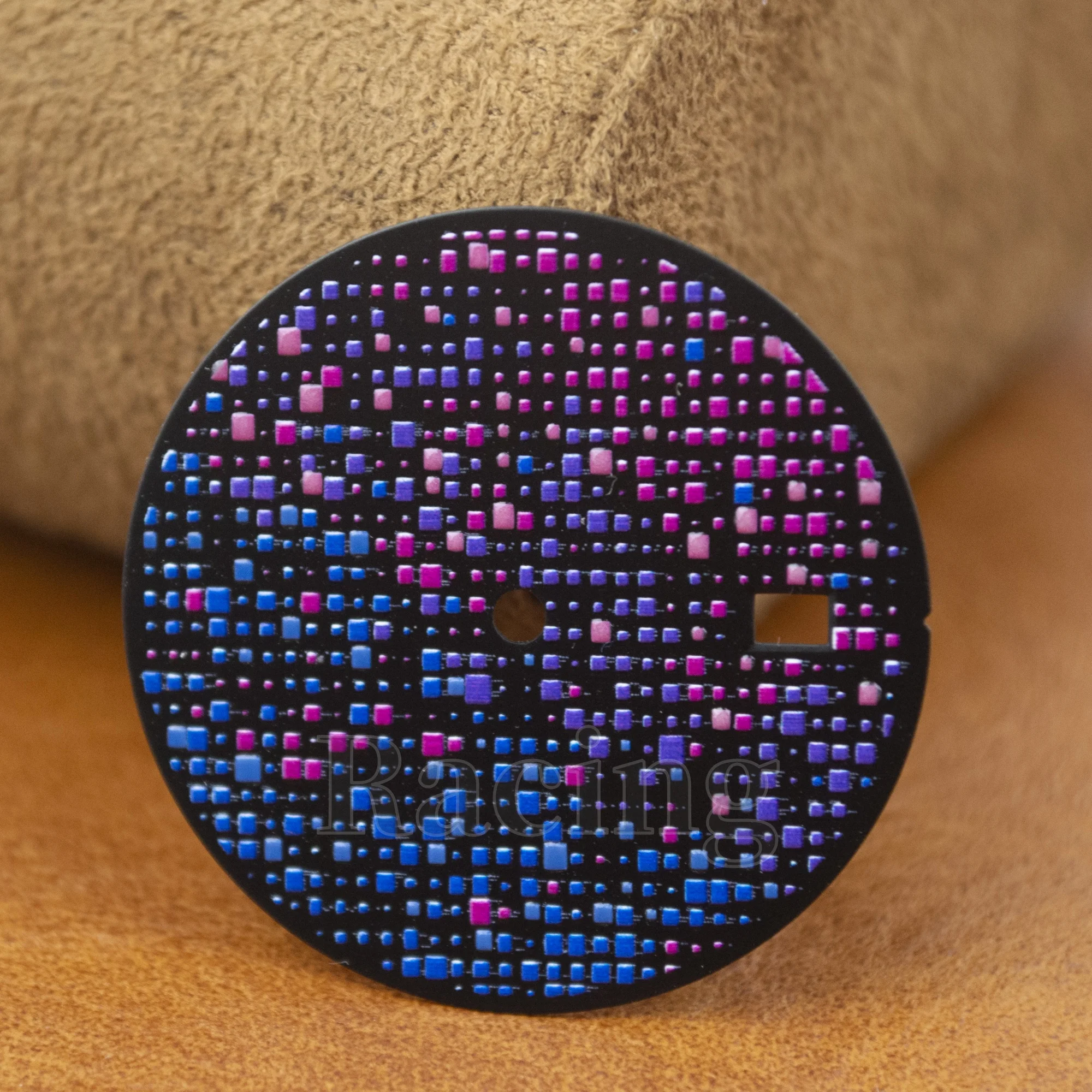 NH35 Watch Dial Luminous Dial for Royal Oak Watch Mod Parts Watch Face fit NH35 Automaitc Movement Pixels Waffle 31.8mm Dial