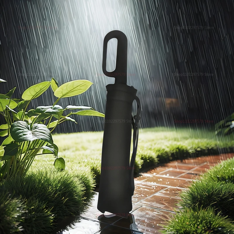 2025 مظلة أوتوماتيكية جديدة 125 سنتيمتر مقاومة للرياح والمطر الموسع المحمولة المدمجة حلقة تسلق تصميم السفر استخدام الاستوديو في الهواء الطلق. #2