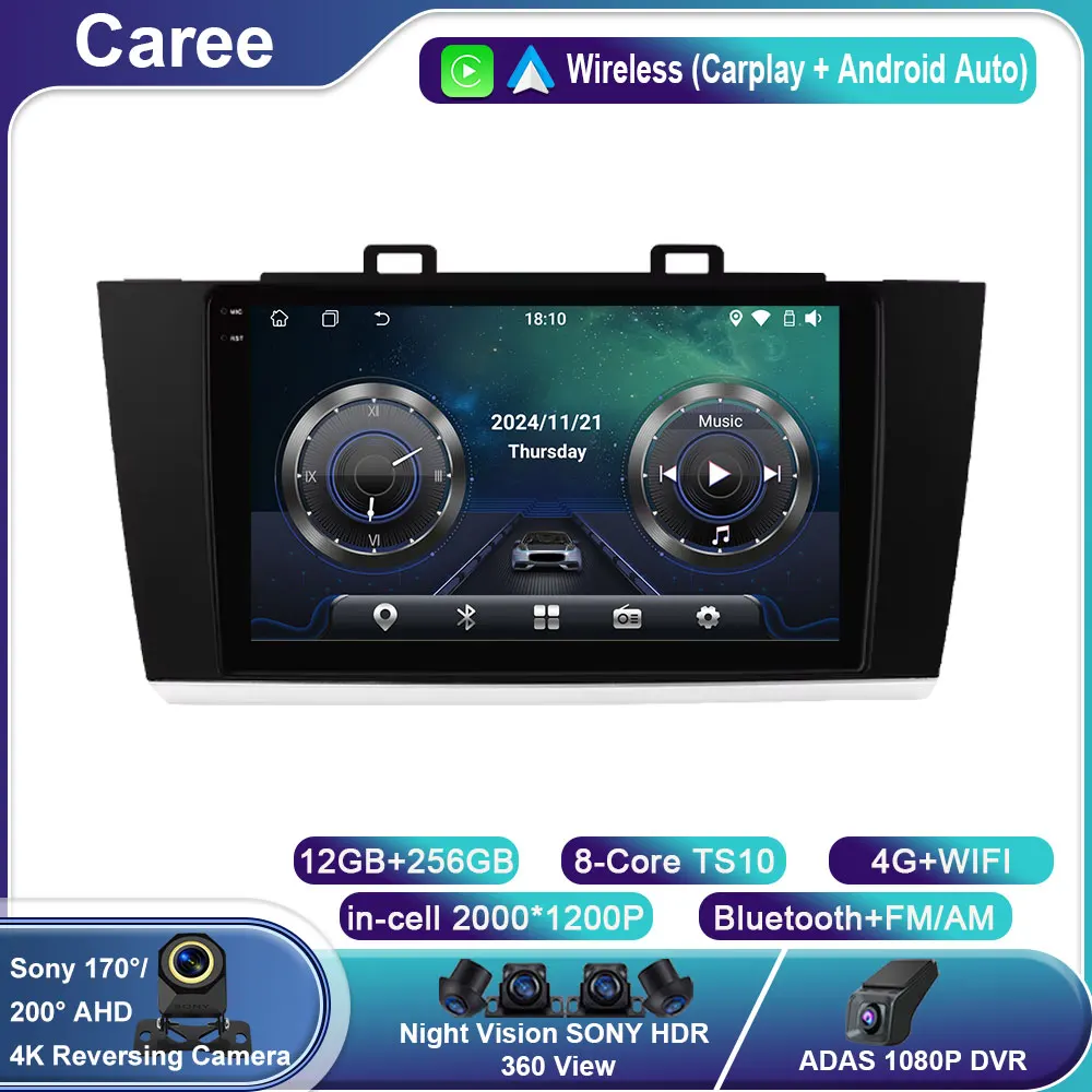 

Android 14 Autoradio For Subaru Legacy Outback 2015 - 2018 AI Voice Carplay GPS Car Multimedia Player Carplay Auto Audio No 2Din