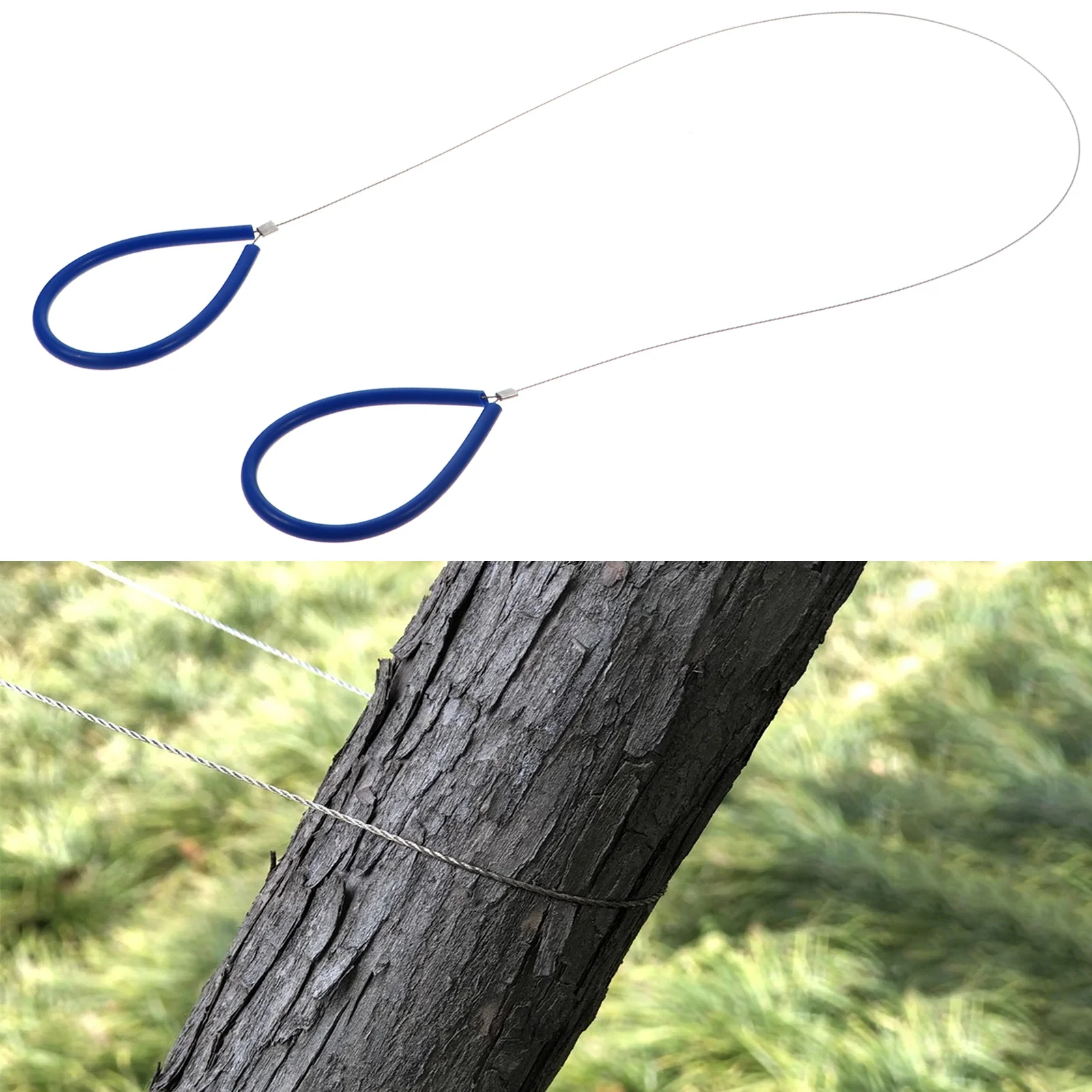 

PVC Handle Stainless Steel Survival Wire Lightweight Outdoor Emergency Camping Cutting Tool Chain Wire