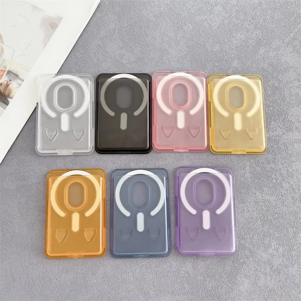 

Magnetic Mag-safe Clear Wallet Card Holder Case For iPhone 17 16 15 14 13 Pro Max Air for Samsung Galaxy S26 S25 S24 Ultra Cover