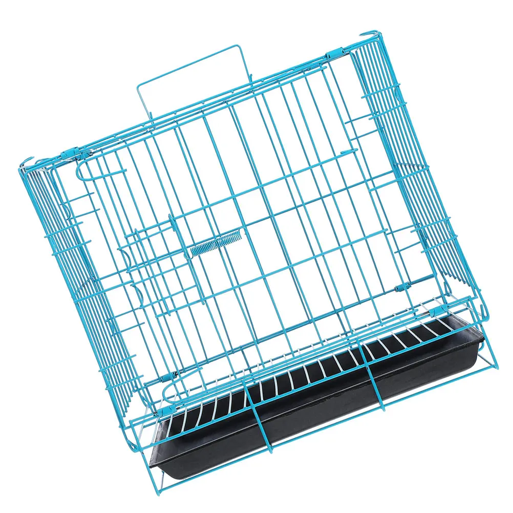 

Pet Cage Small Cat Carrying Wear-resistant Budgie Cages Indoor Bunny Travel Carrier Dog Doggy Cage Iron Material Safety