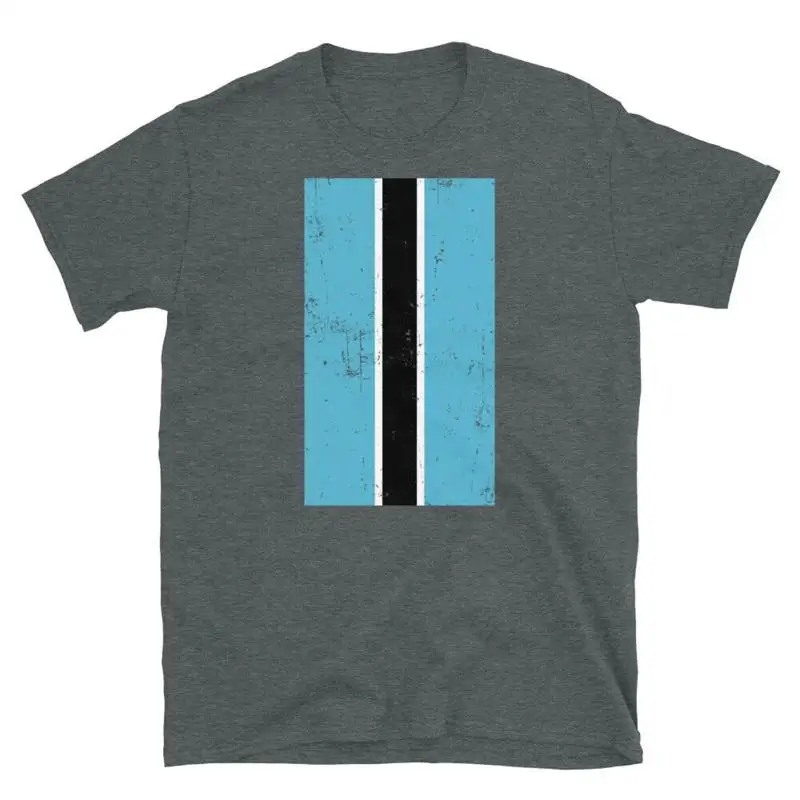 Botswana Südafrika Gaborone Distressed Flag Kurzarm Unisex T-Shirt